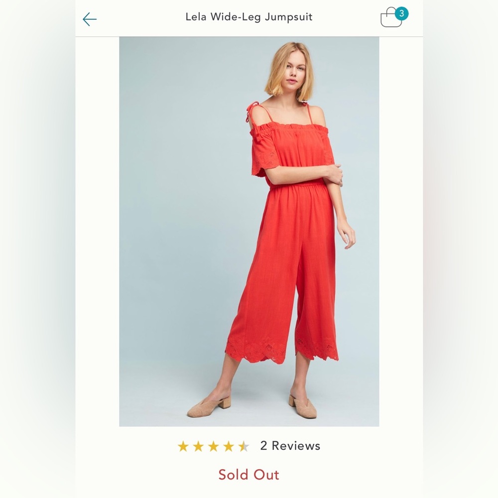 Moon River (Anthropologie) Lela Wide-Leg Jumpsuit